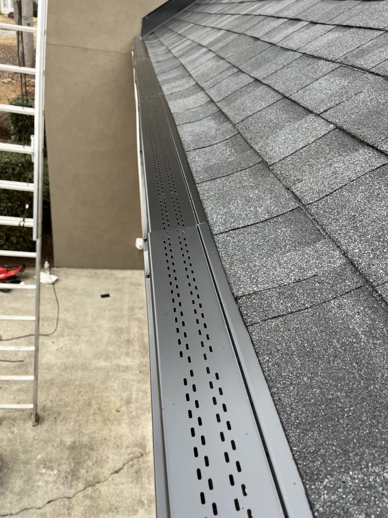 Knight Roofing and Gutters services homes in Northeast Georgia providing roof repairs, roof replacements, fascia repairs, gutter repairs, gutter replacements, gutter cleanings, and gutter cover installations. Savings on Gutter Cover Installation